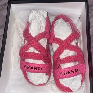 Chanel Pink Sandals